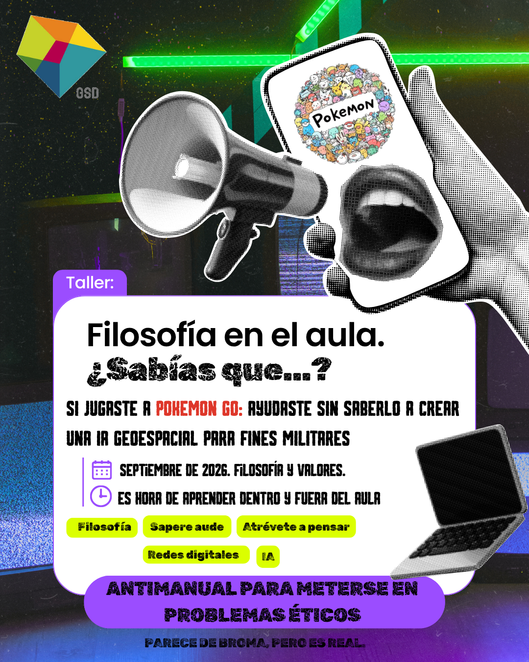 FilosofĆa, Inteligencia Artificial y TecnologĆa: por quĆ© nuestros alumnos estudian PokĆ©mon GO, TikTok o ChatGPT en clase